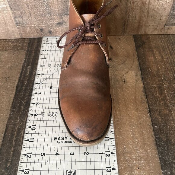 Red Wing 595 Chukka Vintage Leather Lace Up Work Boots Mens 9.5 D - Picture 5 of 12